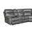 Infinity 3 Piece Transitional Faux Curved Living Room Reclining Sectional-1249211549