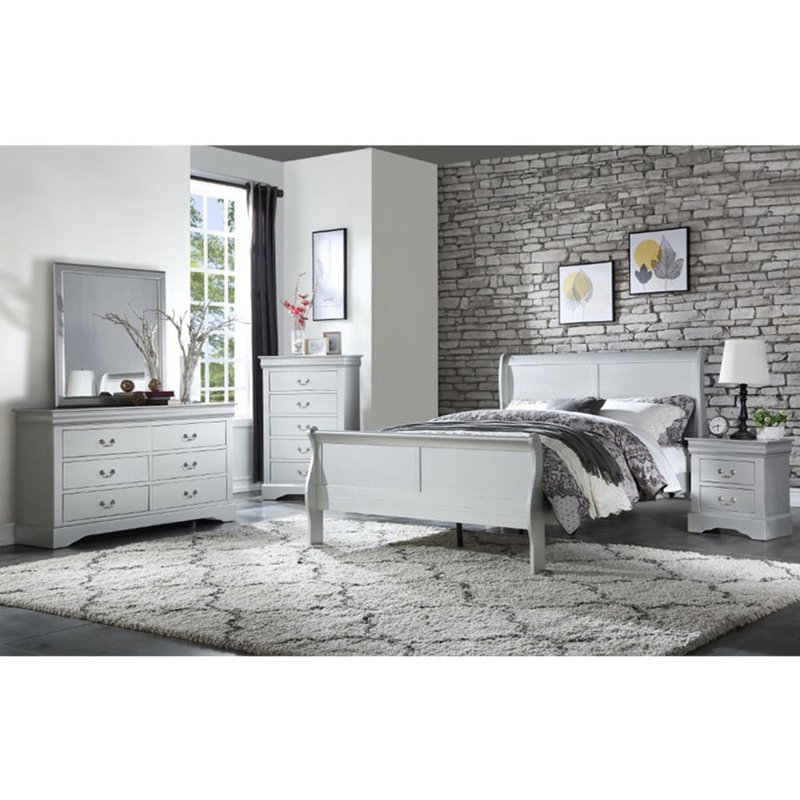Sandburg Mirror, Gray