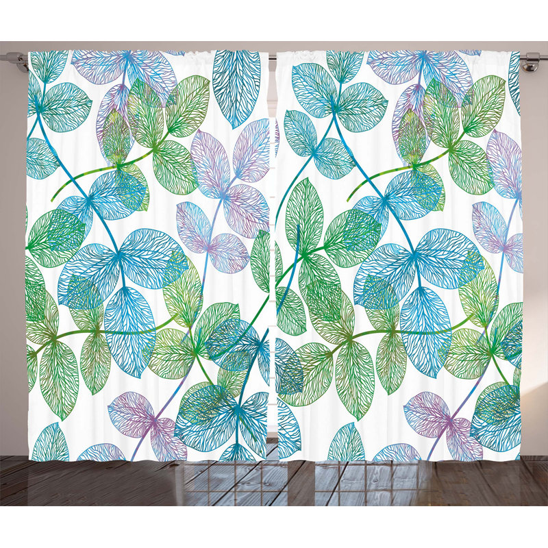 Semi Sheer Curtain Pair, 54" W x 108" L