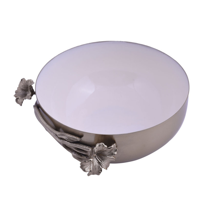 Bol à dessert en acier inoxydable avec accent de romarin Red Barrel Studio® - Cadeau de Noël pour la cuisine