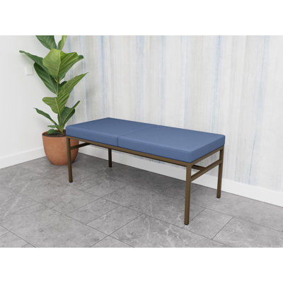 Avon Rx Healthcare Waiting Reception 2 Seat Bench Metal Frame 550 LB Capacity