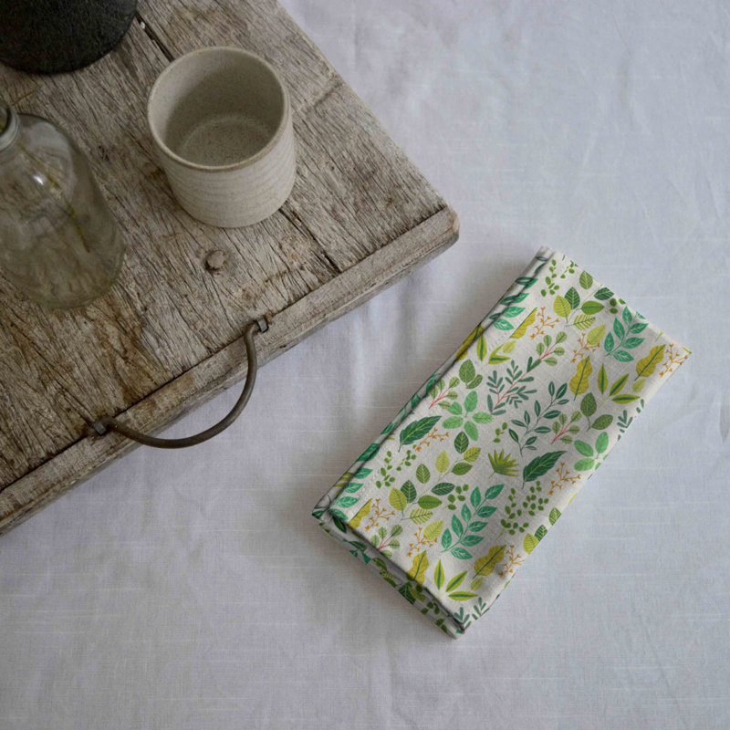 Caelahn 100% Cotton Floral Square Napkin