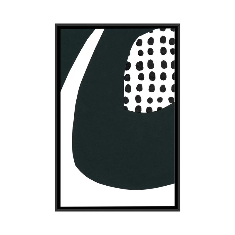 «Echos of Memphis V» par Renee Stramel - impression sur toile tendue, H 26 po x l 18 po x P 1,5 po, Toile avec cadre noir