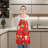 Christmas Linen Bib Apron