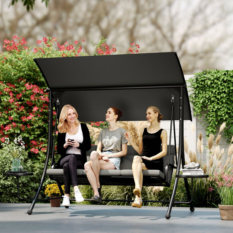 3 Person Porch Swing with Canopy
