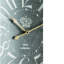 Grande horloge murale rétro noire vintage avec chiffres blancs, horloge décorative