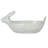 Debossed Stoneware Rabbit Bowl with Reactive Glaze
