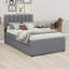 Lit plateforme tapissier avec lit gigogne-2093233526