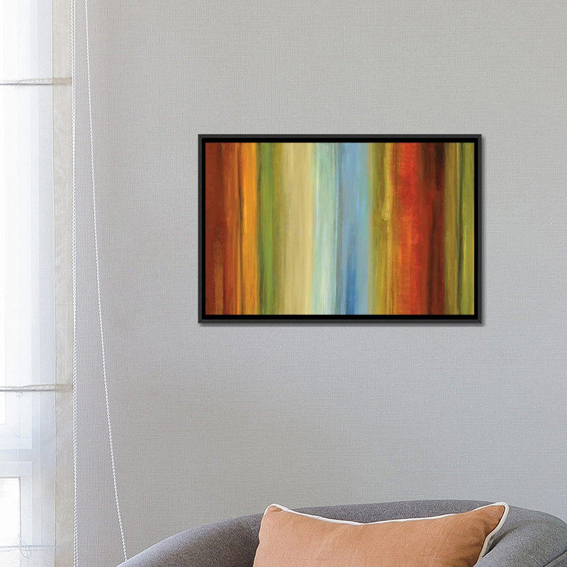 «Wavel Longueur II», reproduction d'art sur toile, H 18 po x l 26 po x P 1,5 po, Toile avec cadre noir, Pas de tapis