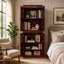 Armoire de rangement en bois Kesterson, 72 pouces avec 5 tablettes-16395300
