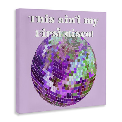 Art mural sur toile «Ain pas My First Disco» par Regina Moore
