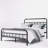 Ableton Heavy-Duty Anti-Sway 18" Steel Tube Iron Bed-1982650168
