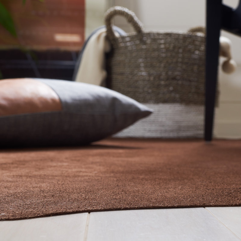 Suede Cowhide Suede Leather Cowhide Suede Cowhide Solid Color Rug