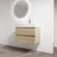 Meuble-lavabo mural avec lavabo en résine-497806943
