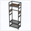Rustic Small Clothes Rack Heavy-Duty Freestanding Closet Organizer Hanging Rod 4 Hooks