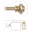 Ensemble de tringle à rideaux simple réglable en fer 3/4 po de diamètre-1322355322-1322355312