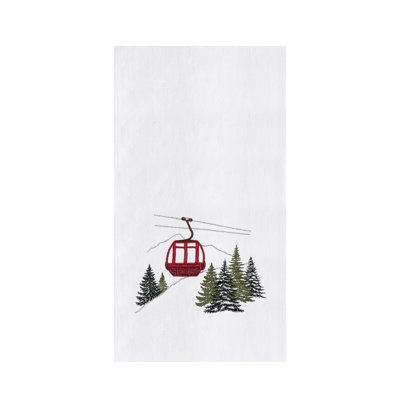 Serviette de Noël pour chalet de ski