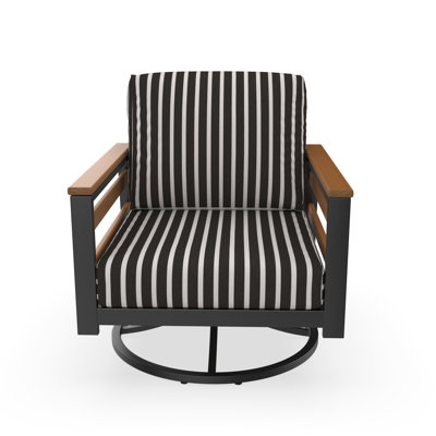 Townsend Sunbrella® Metal Swivel Patio Rocking Chair