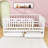 Storage Wooden Floor Bed with Guardrails and 2 Drawers-93548536-93548539
