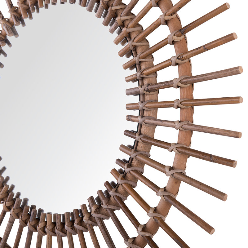 Christie Flat Wall Mirror, Brown