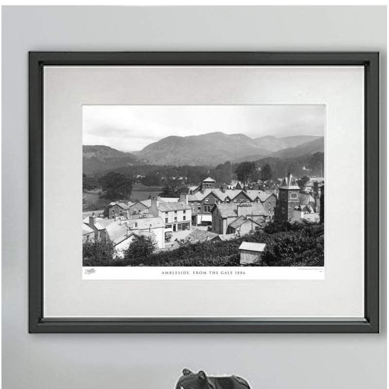Ambleside, From The Gale 1886 by Francis Frith - Single Picture Frame Print, 45cm H x 60cm W x 2.3cm D