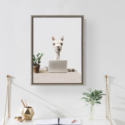 Mr. Al Paca here, I’m in Distribution by The Creative Bunch Studio Framed Canvas Wall Art Print