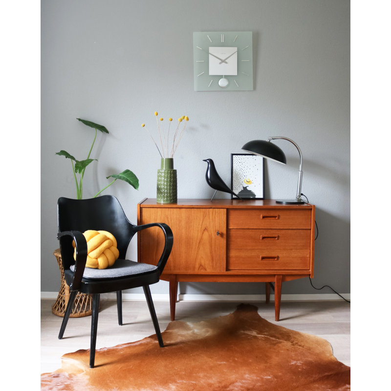Stripe Pendulum Square Wall Clock