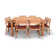 Sylvan Outdoor 9 - Piece Teak Dining Set with Cushions