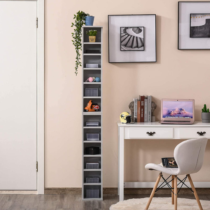 Ardavazt 88.5cm H Media Shelves, Grey