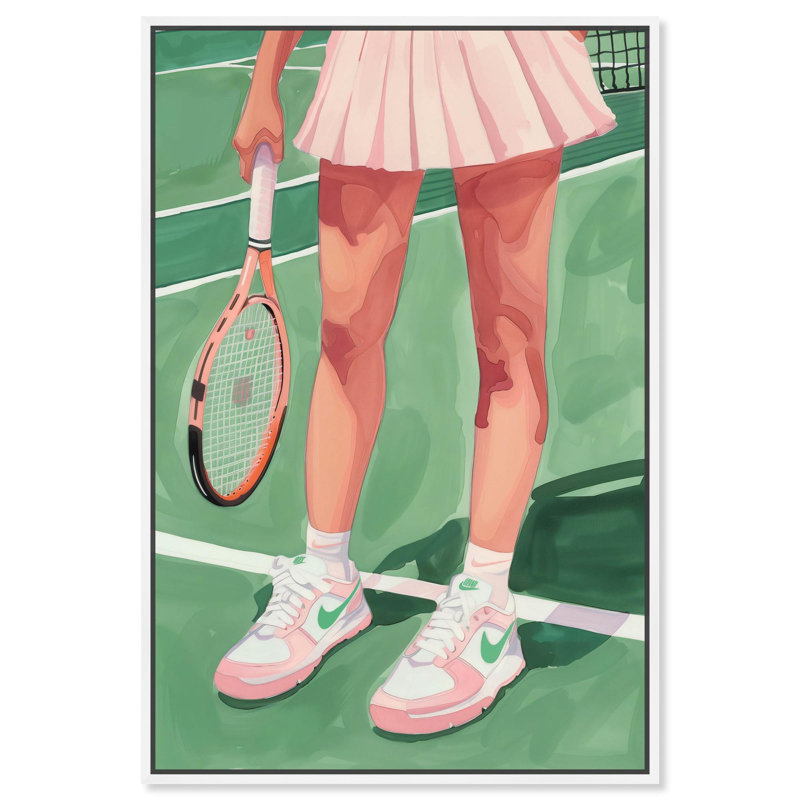 «Ready for Pickleball Canvas Trend Wall Art» par Notoriart, Cadre blanc, H 25 po x l 17 po