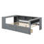 Lit plateforme avec tablettes, tiroirs, port de charge et tête de lit tapissier-122099884-122099886