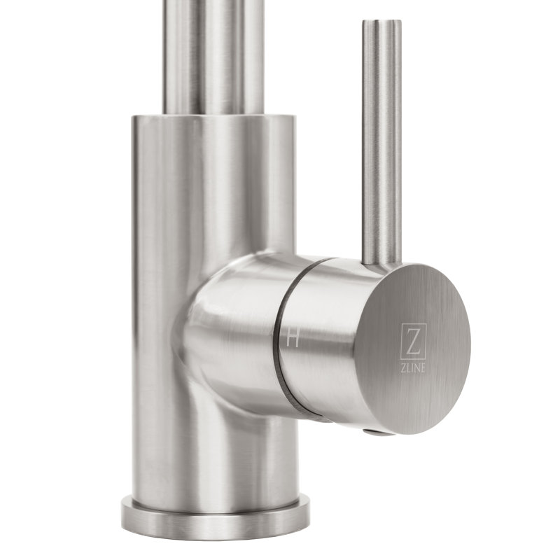 ZLINE Rubicon Pull Down Spring Spray Wand Kitchen Faucet in Champagne Bronze, Brushed Nickel