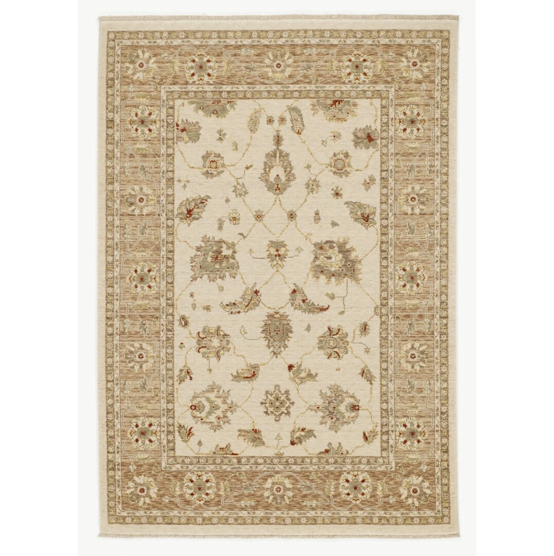 Teppich Flokati aus Wolle in Beige