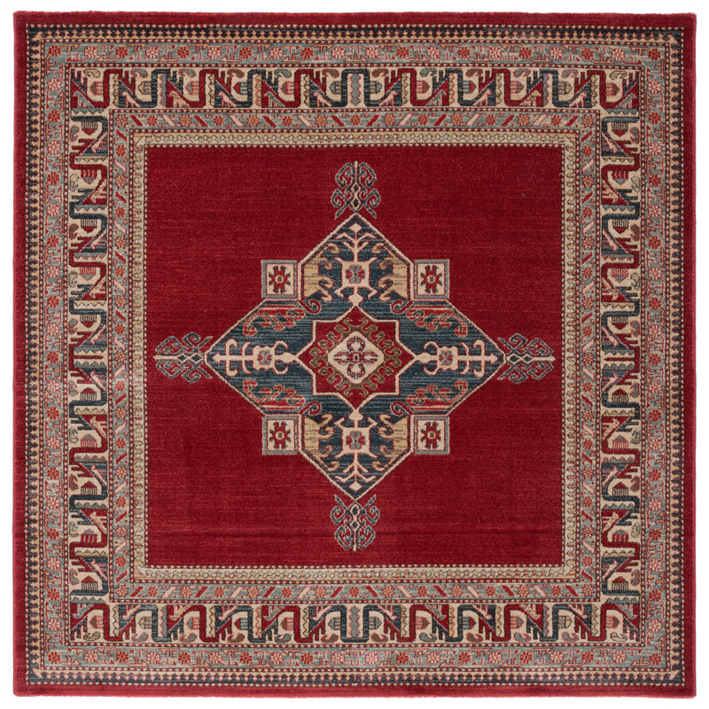 Pennypacker Performance Oriental Rug, Square 6'7"