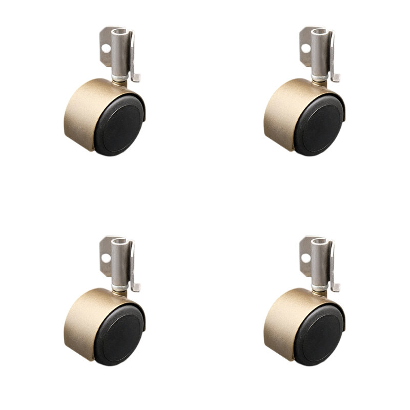 Urethane Caster, Antique Brass