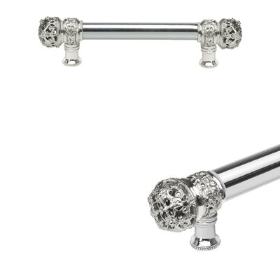 Juliane Grace 6 inches c.c. with 5/8 smooth center long pull small finial in Satin