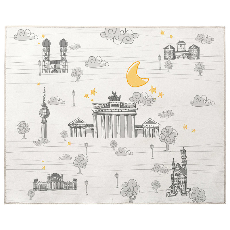 Israel 90cm L Cotton Playmat, Grey
