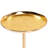 Golden Side Table with Natural Marble Top, Pedestal Drink Table-382431469-384767985