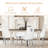 Devleta Velvet Dining Chairs, Tufted Mid-Century Modern Dinning Chairs w/Metal Legs for Kitchen Dining Room-1734413583