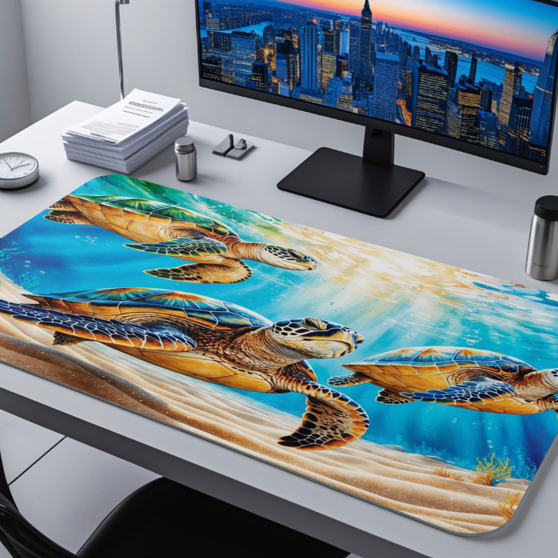 Polyester Desk Pad, 23.6x13.8