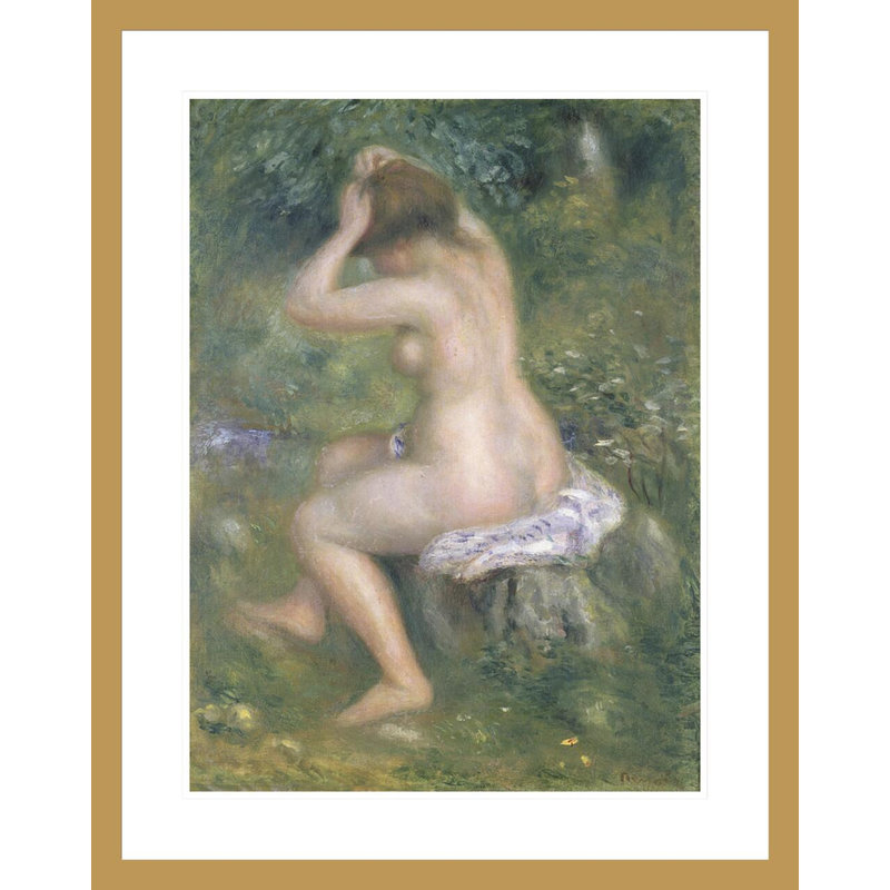 «A Bather» par Pierre-Auguste Renoir, impression giclée encadrée, H 29,5 po x l 23,45 po