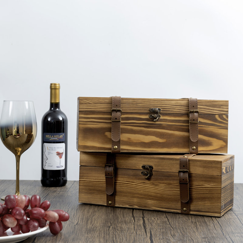 Porte-bouteilles en bois massif