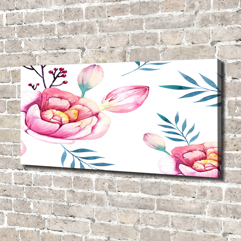 Floral Pattern - Wrapped Canvas Print
