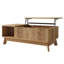 Modern Lift-Top Coffee Table with 3D Wave Design and Open Side Compartment-763422696-763422697-763422613