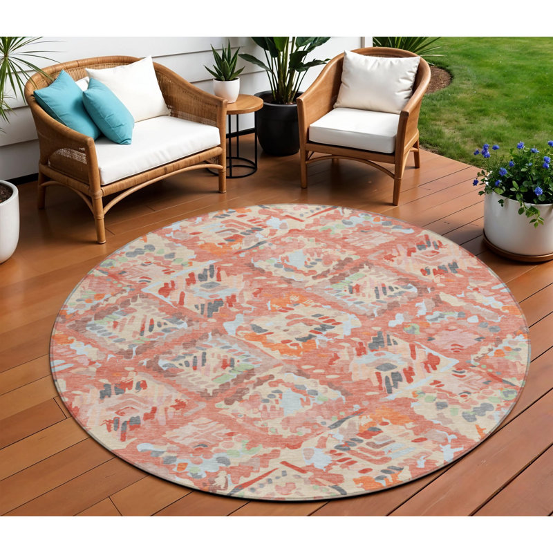 Tapis intérieur / extérieur rond 8 po