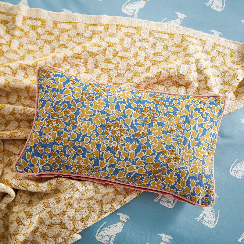 Honey & Crumpets Geo Knit Cotton Throw