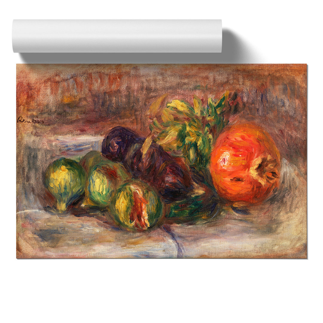 Pomegranate and Figs by Pierre Auguste Renoir - Frameless Print
