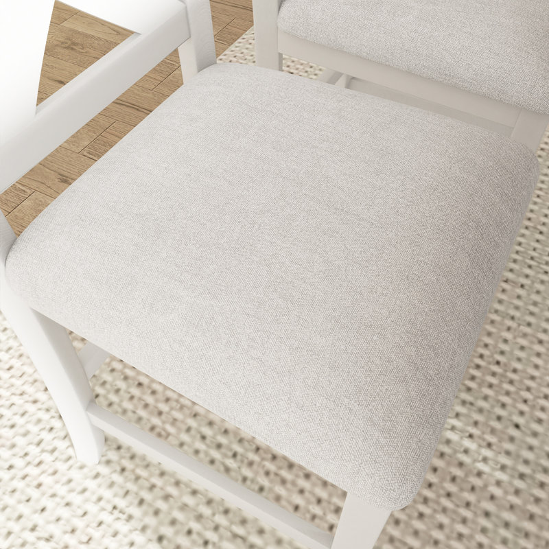 Ensemble de table de salle à manger rustique 5 pièces avec tablettes latérales à 3 niveaux, Blanc/noyer