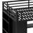 Metal Loft Bed Frame With Built-In Wardrobe, Desk And Storage Shelves-1997012849-1997012846