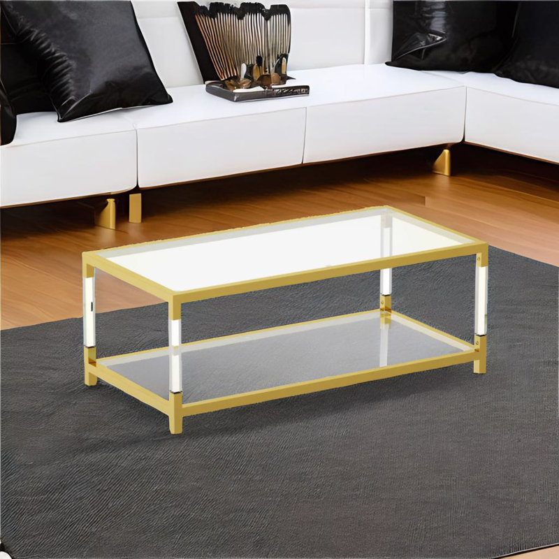 Table basse transparente